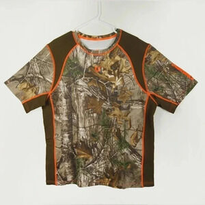 HUNTSHEILD Camo Short  Sleeve Top